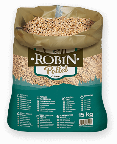 worek pelletu opałowego Robin do kupienia w Dąbiu lub sklepie internetowym